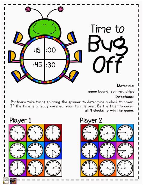 Telling Time Games 2nd Grade