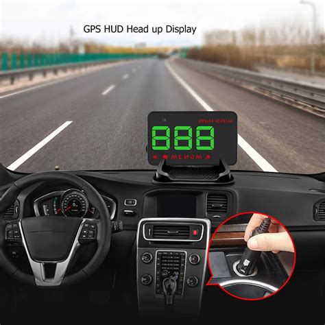 Car Hud Head Up Display Gps Speed Realtime For Universal Gps Headup