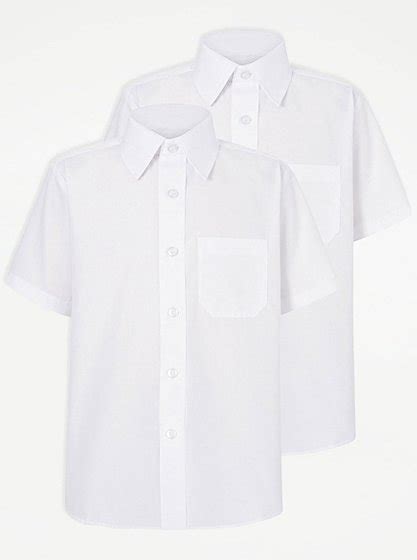 Available in a range of colours and styles for men, women, and everyone. Boys School 2 Pack Short Sleeve Shirts - White | School ...