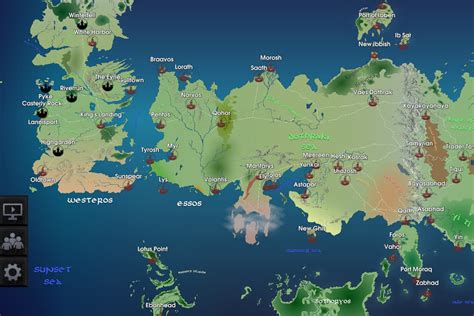 Game Of Thrones Themed Map Inspired Map Of Westeros Gameofthrones Got
