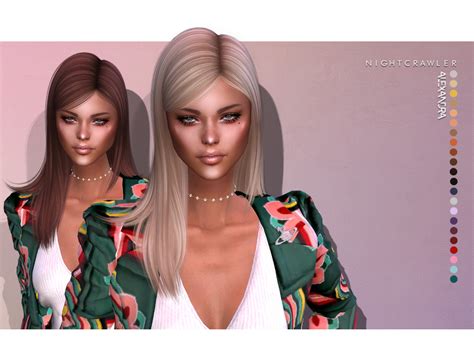 Nightcrawler Sims Nightcrawler Alexandra Hair Sims Hair Sims 4