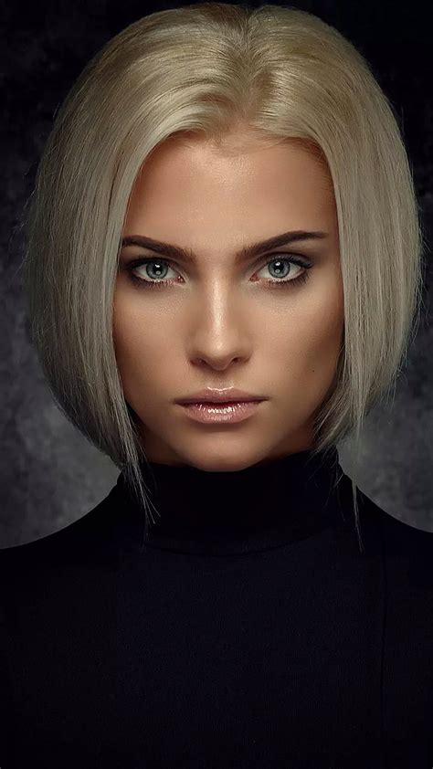 1080p free download serious girl beauty blonde blue eyes face gorgeous portrait short