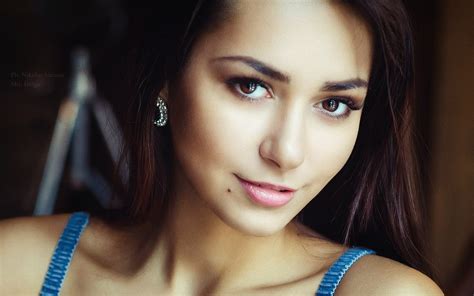 download wallpapers helga lovekaty portrait brunette beauty photomodels for desktop with