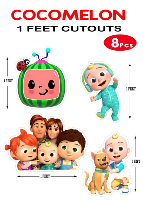 Cupcake Toppers Baby Cocomelon Characters Png Fotodtp