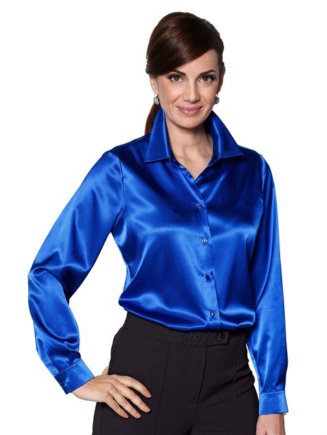 Satin Top Blue Satin Silk Satin Blouse Dress Satin Underwear