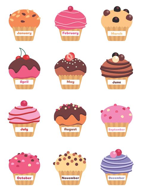 Free Printable Clipart Of Birthday Cupcakes
