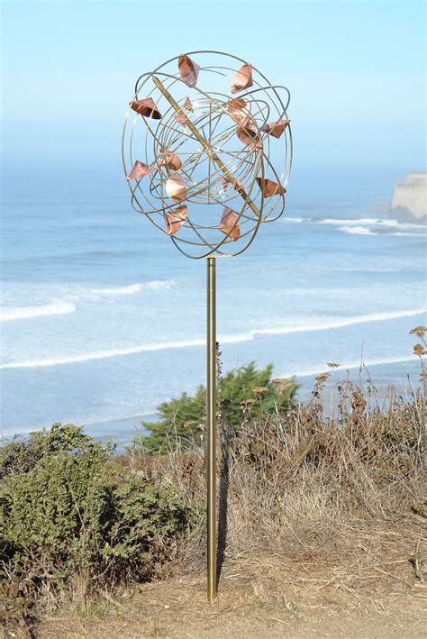 26 Diameter Stratasphere Kinetic Wind Sculpture On Pole Etsy