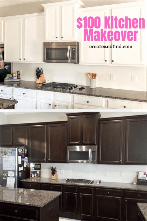 Cabinet makeover on a budget updating your kitchen cabinets with wallpaper is worth trying. $100 DIY Kitchen Cabinet Makeover