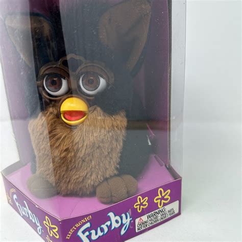 Vintage Furby Figure Black Brown Gorilla Sealed 1999 Tiger 70 800 Box