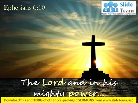 0514 Ephesians 610 The Lord And In His Mighty Power Point Church Serm