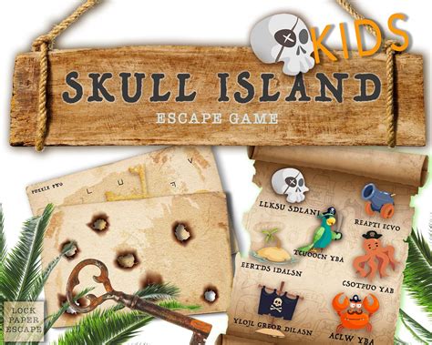 These games are perfect mix of board game and escape. Escape room game for kids. Escape room printable pirate ...