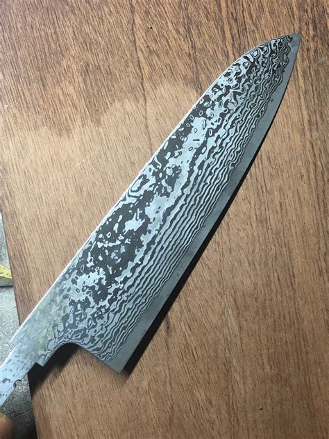 Damascus Steel Knife Blank Auslet Australian Craft And Makers Store