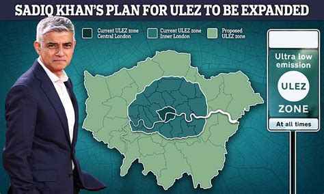Sadiq Khan Unveils Plans To Expand Ultra Low Emission Zone Again Next Year This Is Money