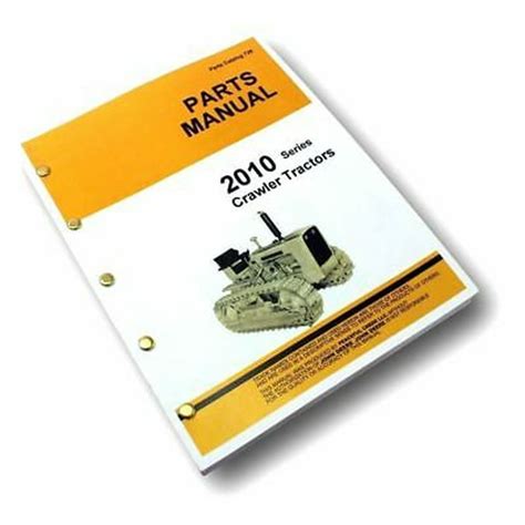 Parts Manual For John Deere 2010 Crawler Tractor Catalog Exploded Views