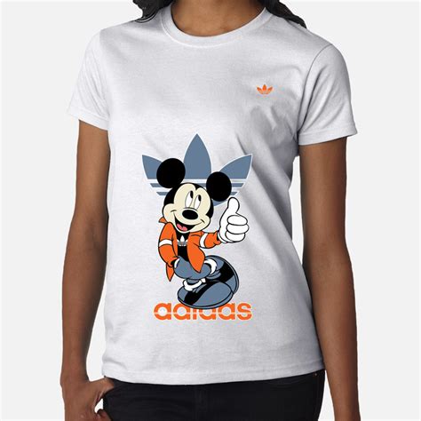 Adidas And Mickey Mouse T Shirt Classique Yourdesignma