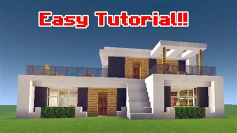 Minecraft Modern House Tutorial Step By Step Guide Easy Tutorial Of