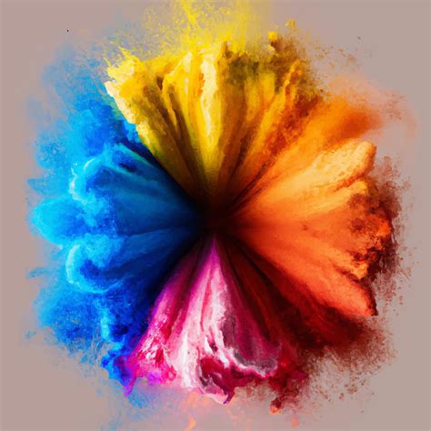 Abstract Color Splash And Explosion Vector Illustration Color Splash