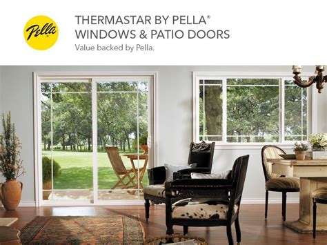 Thermastar By Pella Blinds Between The Glass White Vinyl Sliding Patio