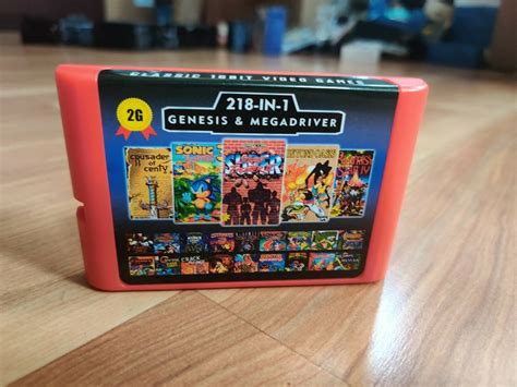 218 In 1 Sega Genesis Mega Drive Game Cartridge 16 Bit Multi Cart Free