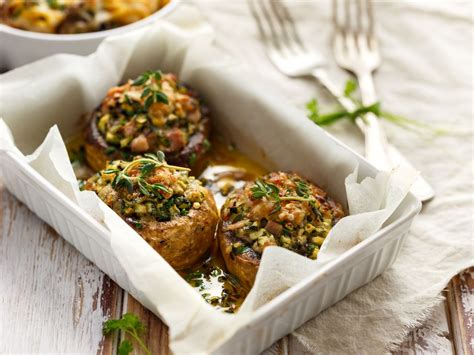 Champignons farcis Recette de Champignons farcis