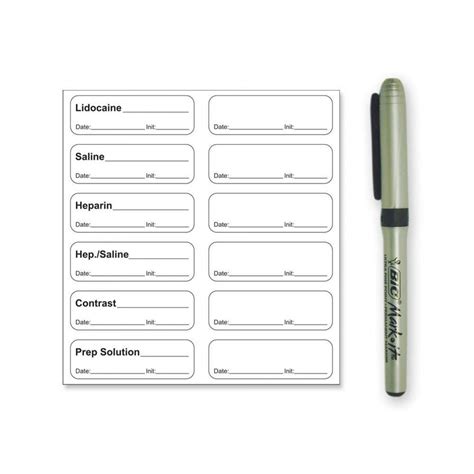 Sterile Label With Pensynthetic Permanent 2 1 910 X 610 Clear 12 P