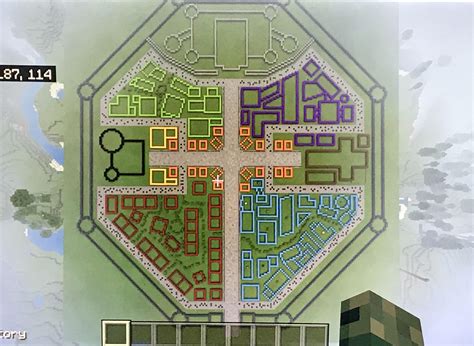 The Layout Of The Walled City Im Building Rminecraft