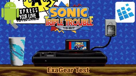 Sonic Triple Trouble 16 Bit Android Exagear Test Youtube