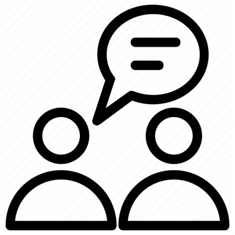 Chat Conversation Discussion Interaction Talk Icon Download On