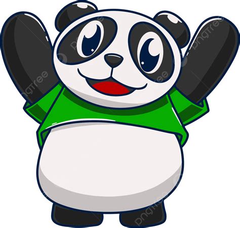 Gambar Ilustrasi Pelukan Panda Kartun Kartun Panda Ilustrasi Png Dan