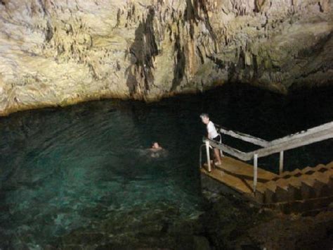 Swimming In Cave Picture Of Grotto Bay Beach Resort Hamilton Parish