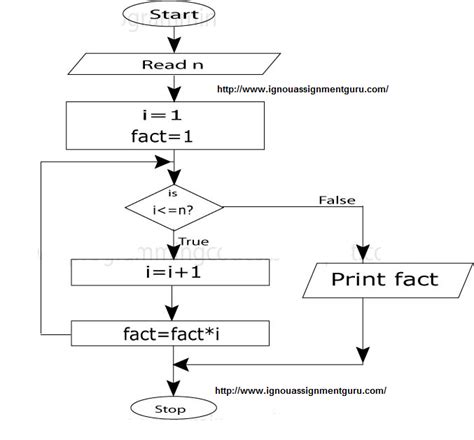 Factorial Flowchart And Algorithm