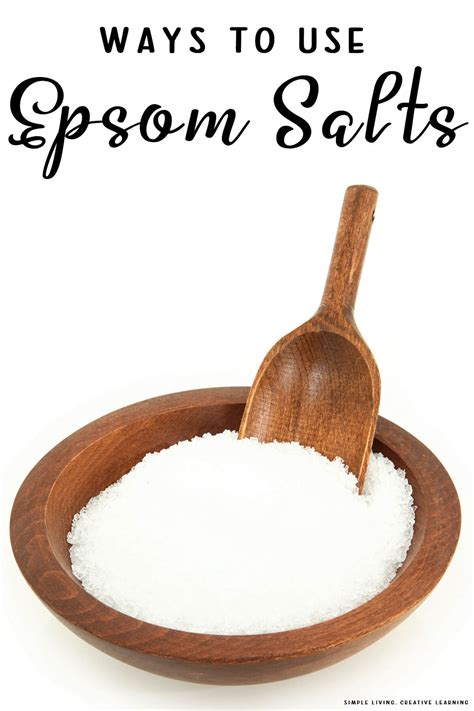 25 Ways To Use Epsom Salts Simple Living Creative Learning