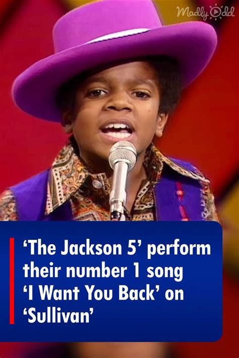 ‘the Jackson 5 Perform Their Number 1 Song ‘i Want You Back On