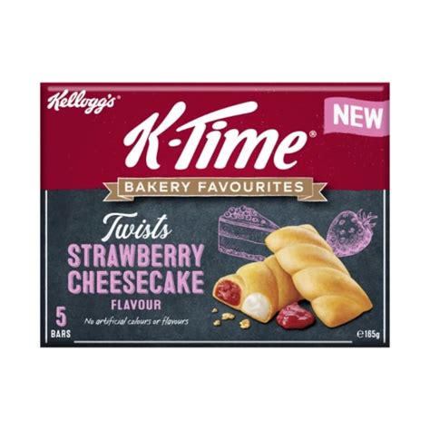 Buy Kelloggs K Time Bakery Favourites Strawberry Cheesecake Flavour Snack Bars 5 Pack 165g