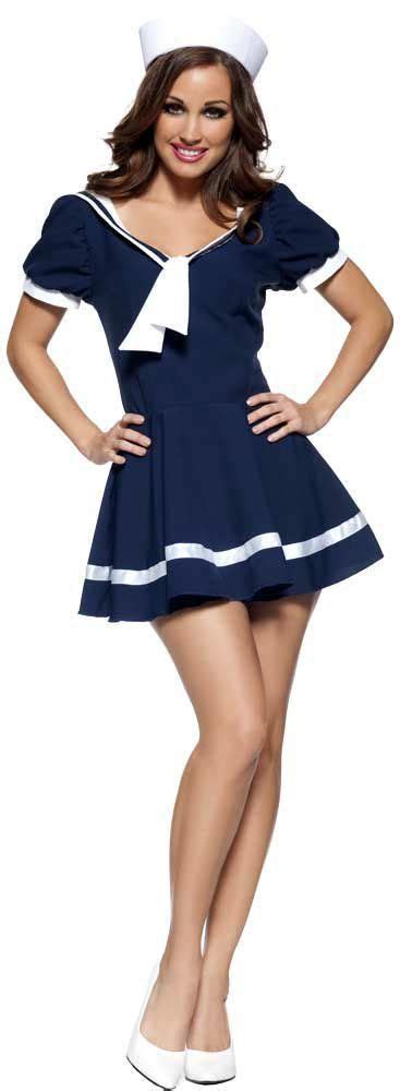 Nautical Pin Up Sailor Costume Sailor Halloween Costumes Sailor Dress Girl Costumes Halloween