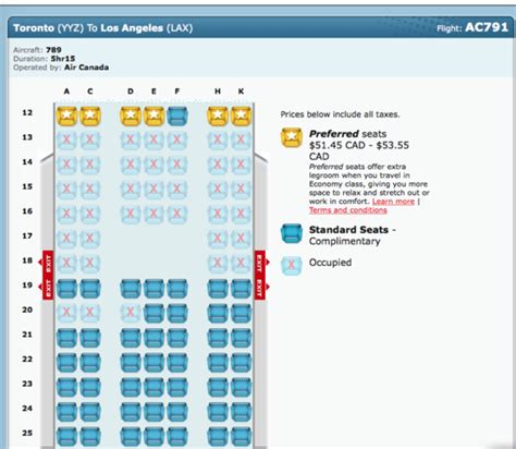 Boeing Dreamliner Seating Plan Air Canada Awesome Home