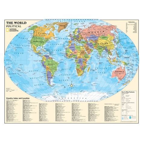 Shop The National Geographic Kids Political World Wall Map At