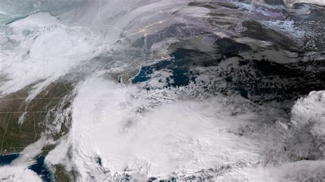 Full Path Of East Coast Noreaster Blizzard Captured By Satellite