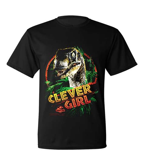 Jurassic Park Movie Clever Girl Licensed Adult T Shirt All Size S 3xl
