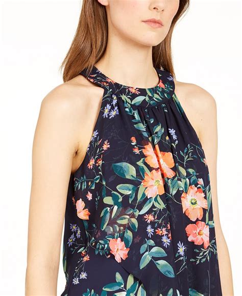 Vince Camuto Floral Print Shift Dress Macys