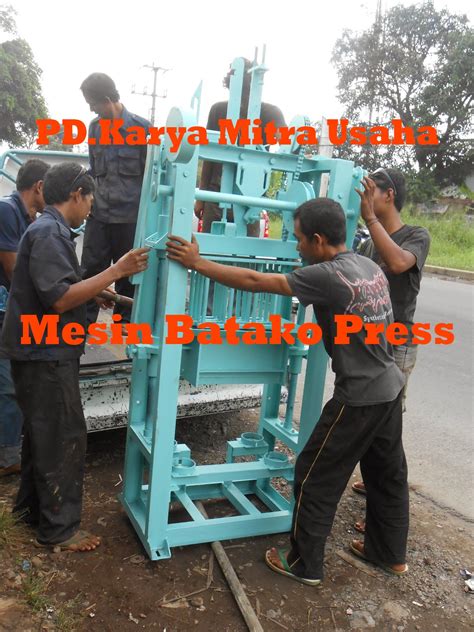 Mesin batako press sistem getar vibrator, mesin batako press, mesin paving blok spesifikasi mesin: Mesin Batako Press - Mitra Batako Teknik