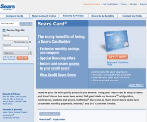 If you go to the company's customer service page, you will see four sections: Searcard.com: Apply for a Sears credit card