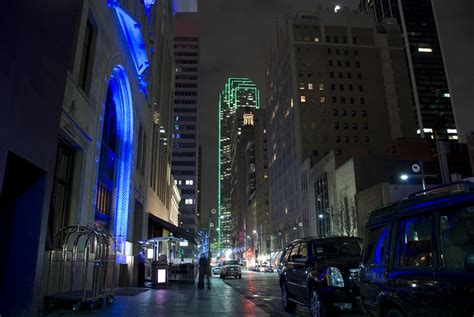 Dallas Downtown Street At Night Flickr Photo Sharing