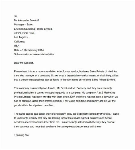 We did not find results for: Vendor Recommendation Letter Sample Elegant Supplier ...