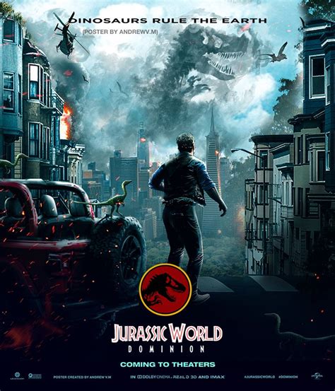 Jurassic World Dominion Teaser Poster Parque Jurássico Dinossaurs Jurassic World