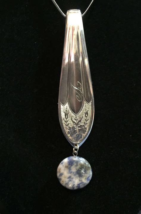 Silver Vintage Necklacesilverware Jewelry Spoon Necklace Etsy