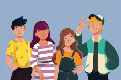 Vectores E Ilustraciones De Adolescentes Animado Para Descargar Gratis