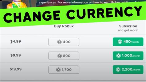 🤑 How To Change Currency On Roblox Step By Step New Method Youtube
