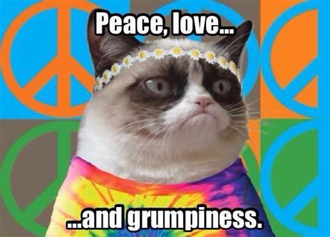 Peace Love And Grumpiness Grumpycat This Is So Me Funny Grumpy