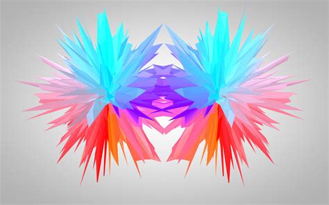Low Poly Symmetry White Background By Sinisterbagel On Deviantart